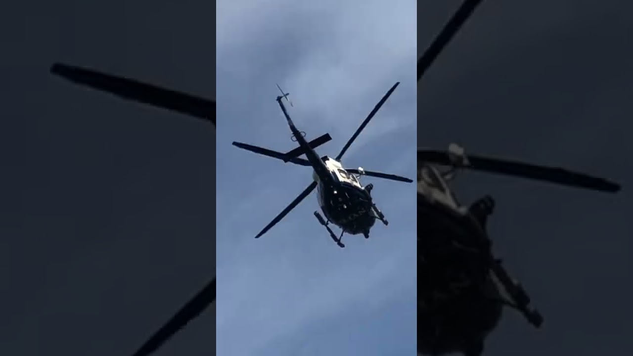 New York Police Department Helicopter flying over LGA. Registration: N422PD 
