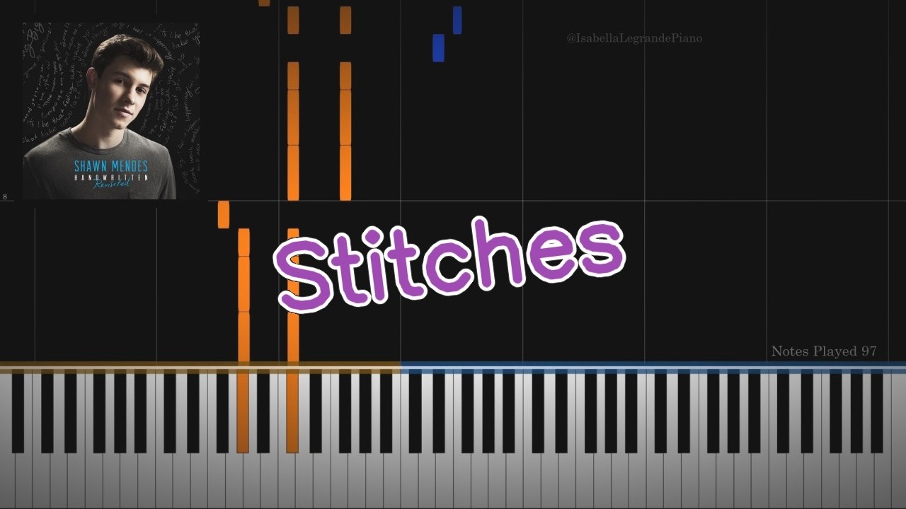 Stitches by Shawn Mendes - Piano Cover and Tutorial by Isabella Legrande
