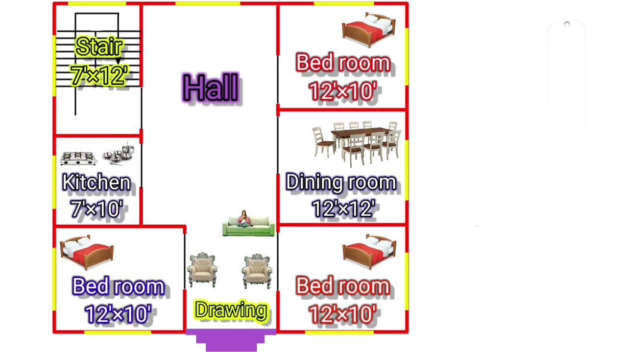 32×32 Square feet house # 3 Bedroom # New house plan 🏠 # Proper house 🤔
