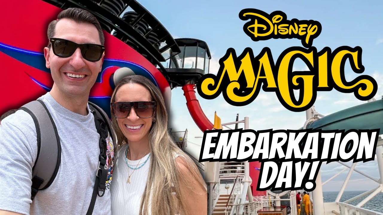 Cruising on the DISNEY MAGIC! | Embarkation Day, Inside Stateroom Tour, Sail-A-Wave | Day 1