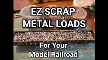 HOW TO: Make EZ SCRAP METAL LOAD FX for your Model Railroad Gondola