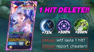 LAYLA 500% BEST HIGH DAMAGE HACK BUILD 2026!🔥(PLS TRY THIS BUILD) | LAYLA BUILD TOP 1 GLOBAL 2026