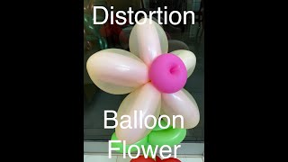 Balloon flower with distortion method, a step by step tutorial