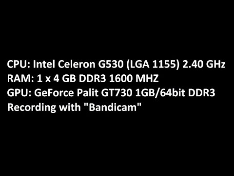 Test in CS: GO Intel Celeron G530 + Palit GeForce GT730 (1024MB/64bit DDR3)