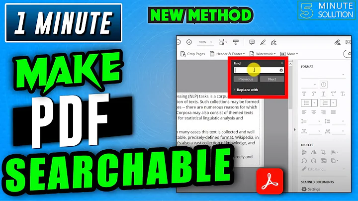 How to Make a PDF Searchable 2025 | adobe acrobat Tutorial