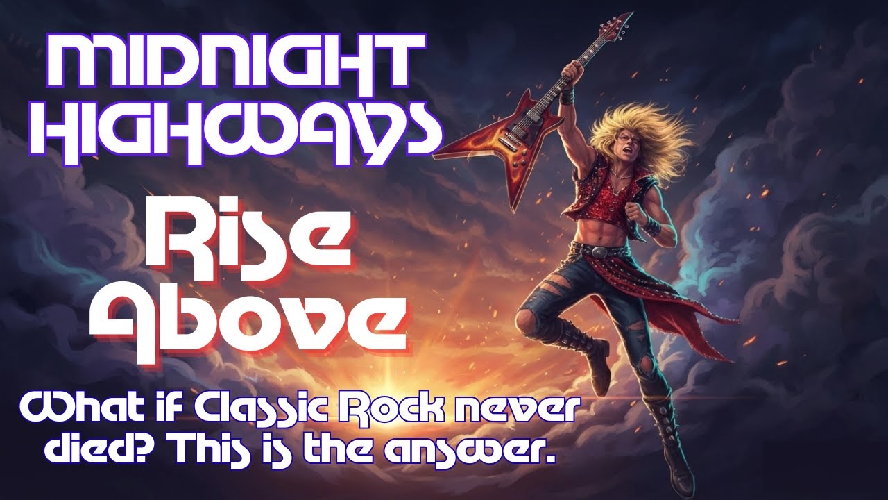 Epic 80s Melodic Power Classic Rock Anthem | Rise Above | Midnight Highways (Lyric Video)