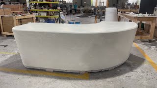 Bespoke Corian Solid Surface Color Home Executive Office Desk L Shape Manager Table