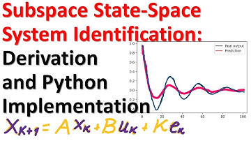 Subspace State-Space System Identification: Derivation and Python Implementation - Control Theory