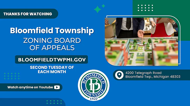 Bloomfield Township Zoning Board of Appeals Meeting on December 9, 2025