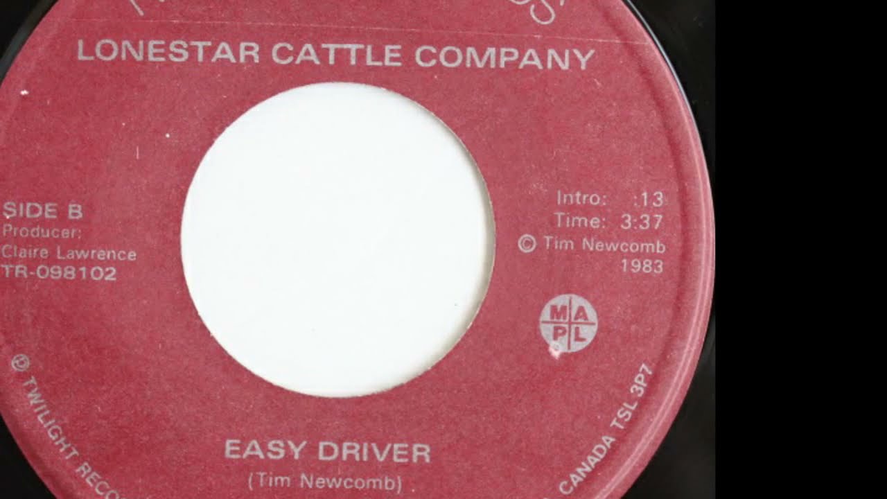 Lonestar Cattle Company - Easy Driver, Rare Canadian Country Pop Rock 45rpm 1985