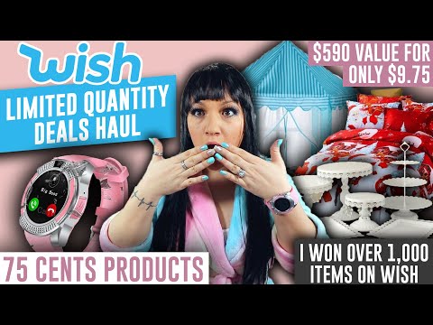 WISH LIMITED QUANTITY DEAL HAUL || The Key ? To Winning 75 Cents Products || Scored A Smartwatch