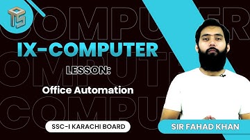 Office Automation | 9th class | Computer | Sindh Board | @otsedtech