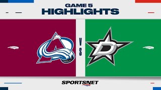 NHL Game 5 Highlights | Avalanche vs. Stars  May 15, 2024