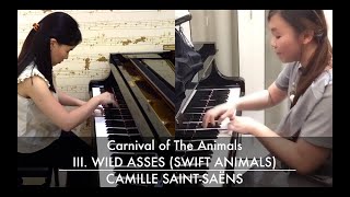 FOUR HAND | Saint-Saëns - The Carnival of The Animals: III. Hemiones/ Wild Asses (Swift Animals)