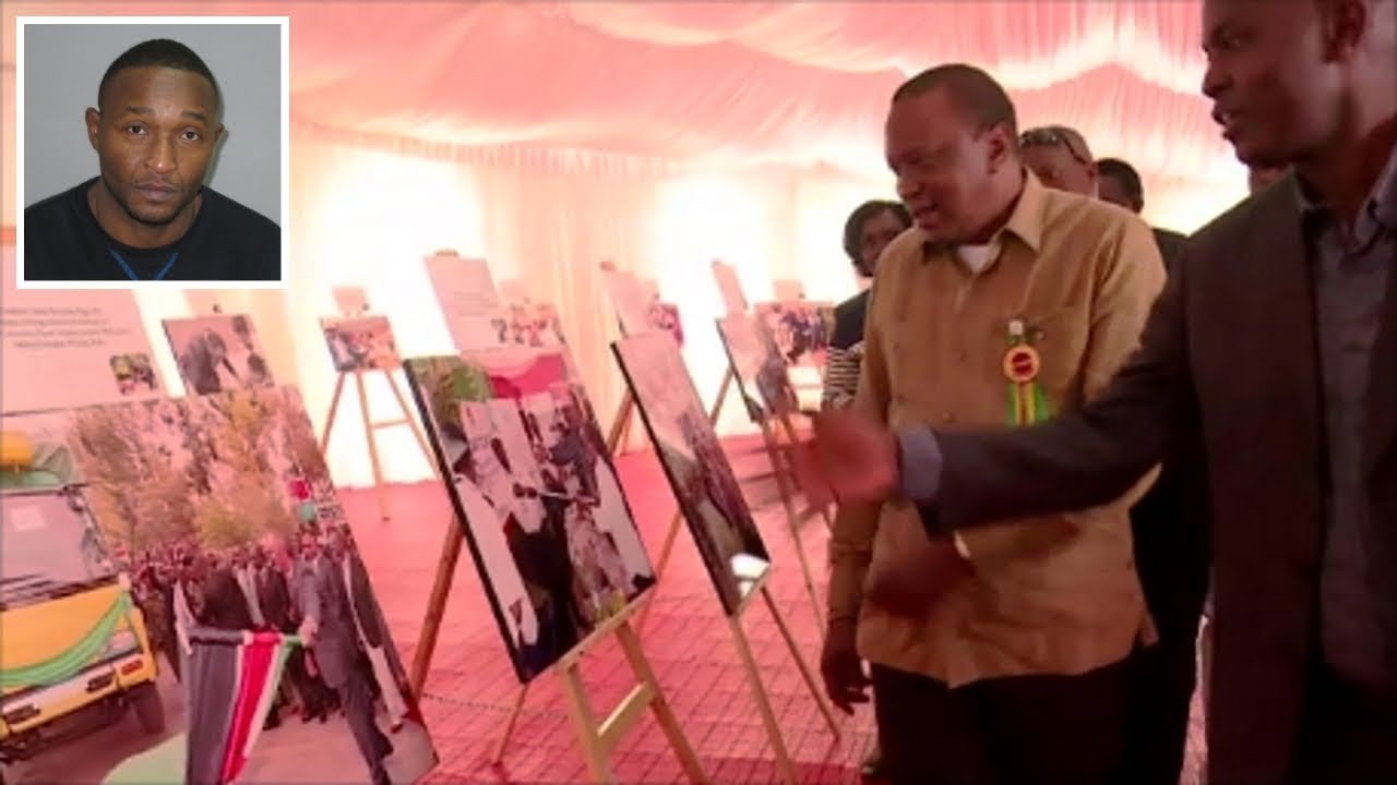 PRESIDENT UHURU KENYATTA TOURS PHOTO EXHIBITION AT THE NAIROBI ASK SHOW 2018 newspaper mockup