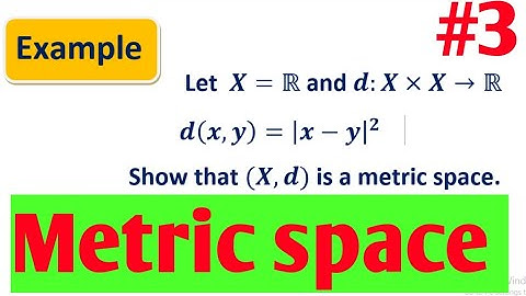 Metric space example ||lec #3||Maths by Zahfran