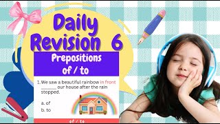 Daily revision 6 Preposition： of/to｜#Englishgrammar #tense #語法 #温習  #preposition  #介詞 #revision