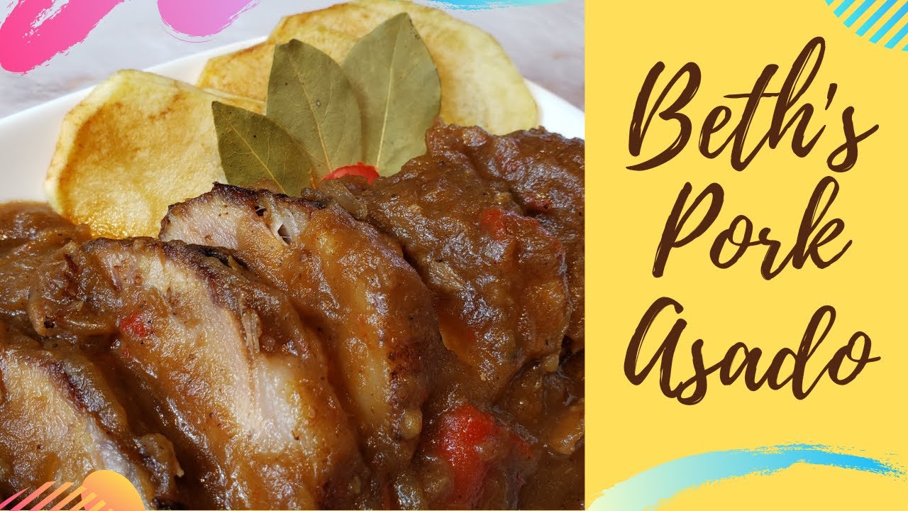 HOW TO COOK PORK ASADO bernee bee YouTube