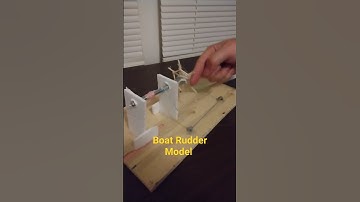 Boat Rudder Model of Steering #diy #boat