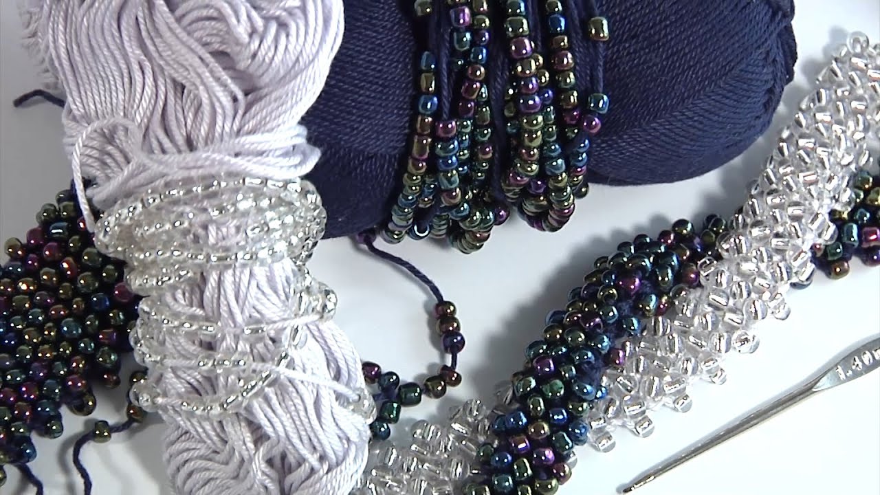 THE MOST Beautiful Crochet Tape/How to Crochet with Shimmering Beads/Author's Design