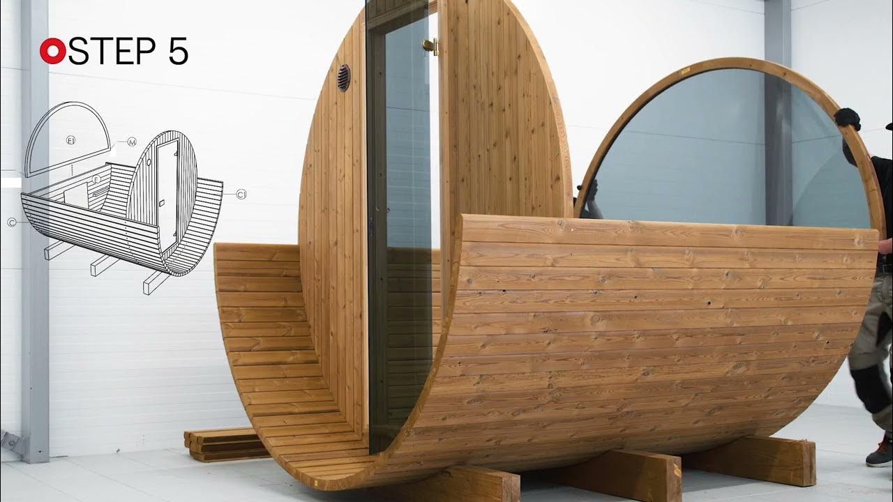 Thermory Barrel Sauna Assembly video YouTube