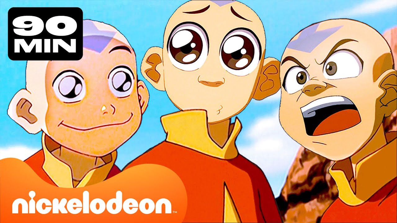 Avatar | Ogni Momento di Avatar Aang dalla Stagione 1! con Katara e Sokka | 90 Minuti  | Nickelodeon