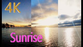 4k asmr cloudy sunrise - visual relaxation ( no sound )