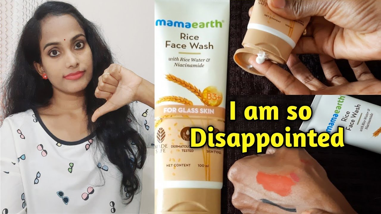 Mamaearth Rice Face Wash Review In Telugu With Rice Water Niacinamide mamaearth-rice-face-wash-review-in-telugu-with-rice-water-niacinamide