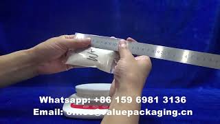 TLEN1552 Package dimension of 50 grams sugar pillow pouch sachet roll/Pillow Pouch