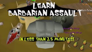Learn Barbarian assault in 2.5 minutes! (ALL ROLES)!!