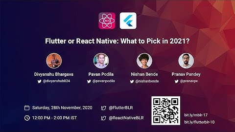 Flutter Or React Native: What To Pick In 2021: Panel discussion | RN & Flutter Virtual Meetup