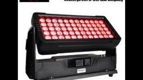 60 x 12W RGBW Waterproof 4IN1 Color Outdoor Led Flood Light IP65 DMX Control Building Wall Light