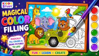 ✨ Magical Coloring Book for Kids | Learn Colors While Having Fun | Kiddo Study