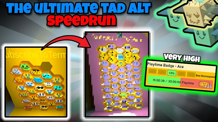 The Ultimate Alt Speedrun (Bee Swarm Simulator)