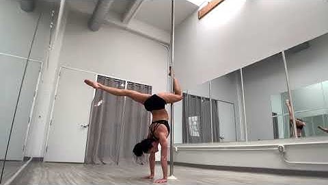 Handstand to Jasmine Spin Tutorial - Pole Dancing Tutorials by @Elizabeth_bfit
