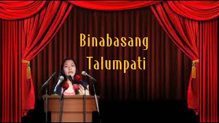 Halimbawa ng Binabasang Talumpati na tungkol sa 'kabataan: pag-asa ba ng bayan?'