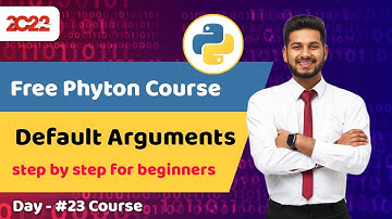 #23 python course for beginners | Default Arguments | Full python course