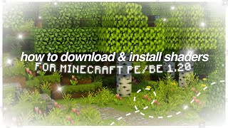 How To Download & Install Aesthetic Shaders For Minecraft PE! (1.20) 🎀
