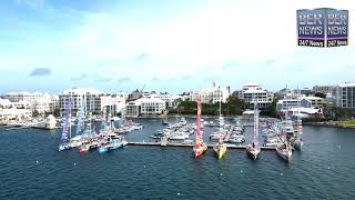 Aerial | Clipper Round The World Yachts in Bermuda June 15  2022