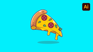 Illustrator CC Tutorial | Graphic Design | Create a Vector Pizza from Sketch