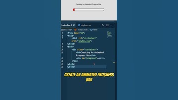 CSS Animated Progress Bar in 60 Seconds! 🚀 #CSSTricks #css #webdesign #coding  #webdevelopment
