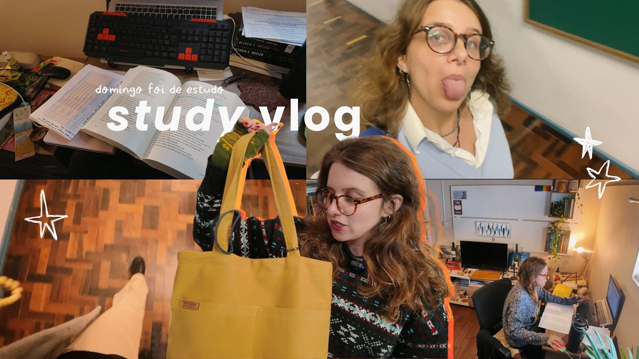 study vlog: facul de letras, ansiedade, estudar/morar em florianópolis e rotina intensa