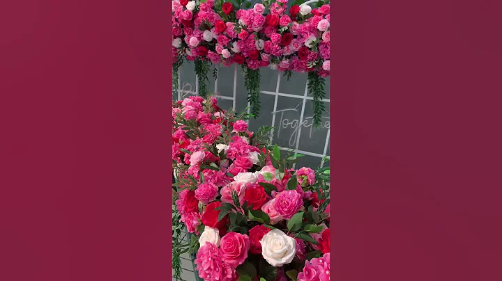 Pink White Wedding Backdrop Arch Decor Floral Arrangement#floraldesign #flower #backdrop #diywedding