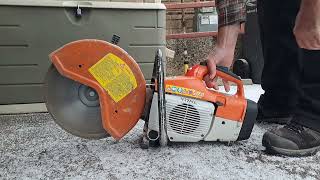 Stihl TS400 Startup