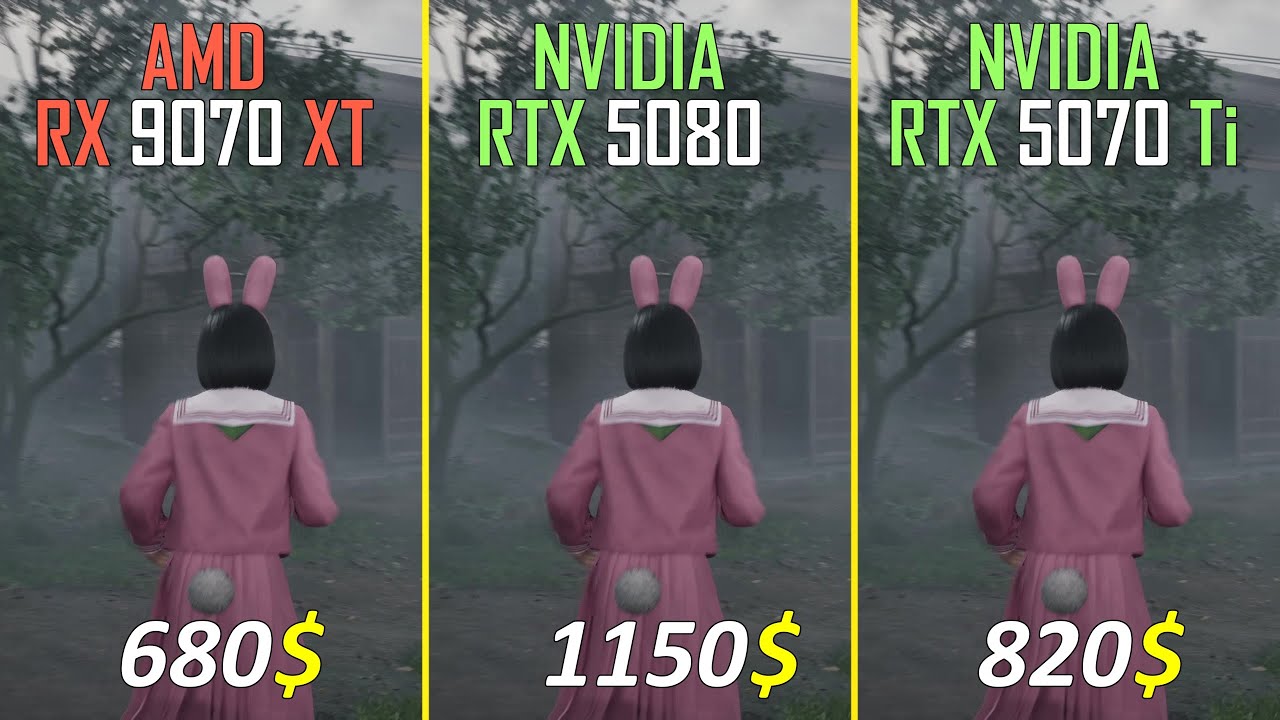 RX 9070 XT vs RTX 5080 vs RTX 5070 Ti Test at 1440P and 4K