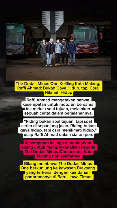 The Dudas Minus One Keliling Kota Malang, Raffi Ahmad