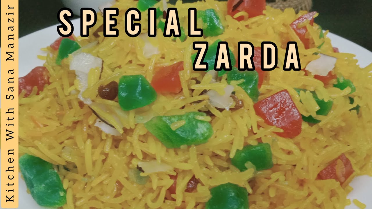 Zarda Rung Special Zarda Rice Recipe | Easy & Quick Zarda Recipe by Kitchen With ...