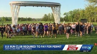515 Run Club says it had to pay for permit to gather to run on Des Moines city trail systems