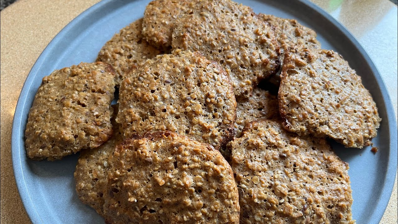 🍪 Galletitas de masa madre, avena y semillas 🍪 Sourdough cookies, oats and seeds