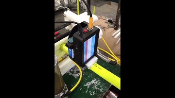 SNEED JET Titan T6 Automatic Inkjet Coder Printing On Extruded Plastic Pipe